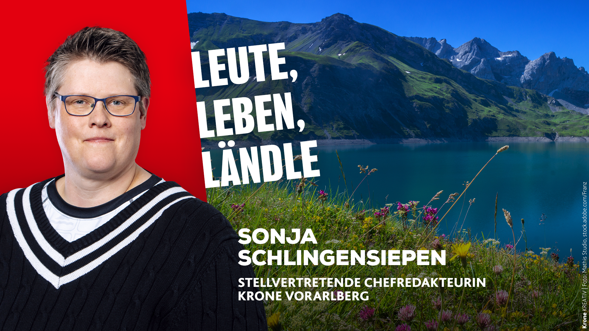 Sonja Schlingensiepen berichtet, was es Neues in Vorarlberg gibt. (Bild: Krone Kreativ/Mathis Studio)