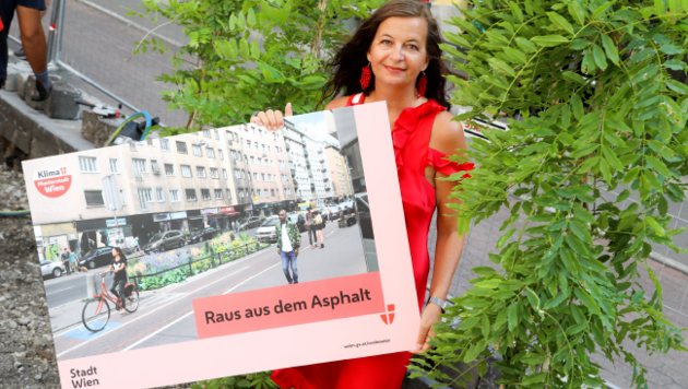 Raus aus dem Asphalt, wenn auch nicht immer: Planungsstadträtin Ulli Sima (Bild: Christian Fürthner)