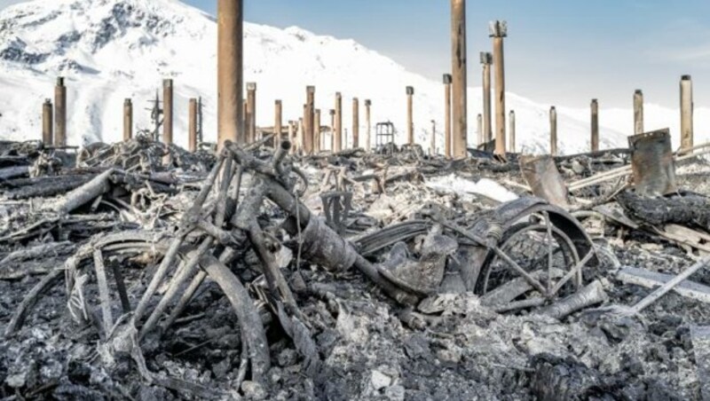 Ein surrealer Anblick nach dem Brand: das zerstörte Lebenswerk (Bild: Motorradmuseum)