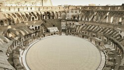 Der Unterbau des Kolosseums wird mit einer Gladiatoren-Arena überbaut. (Bild: Ministero della cultura)