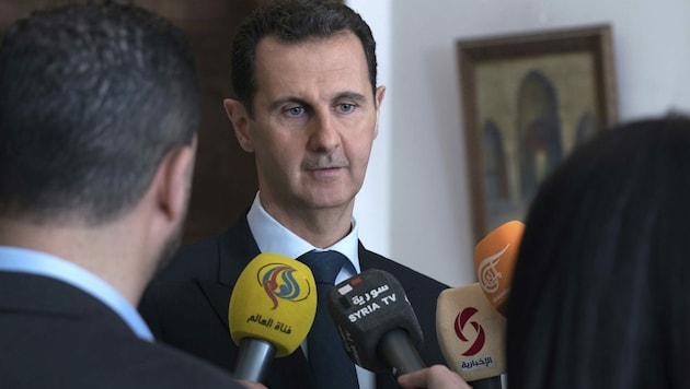 Der syrische Machthaber Bashar al-Assad in einem Archivfoto aus dem Jahr 2018. (Bild: AP)