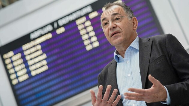 Norbert Draskovits ist Geschäftsführer des Linzer Flughafens. (Bild: Markus Wenzel)