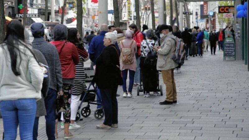 Ein Bild von der Wiener Mariahilfer Straße (Bild: Klemens Groh)