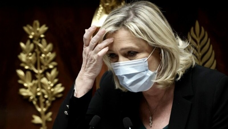 Marine Le Pen muss keine Geldstrafe zahlen. (Bild: APA/AFP/THOMAS COEX)