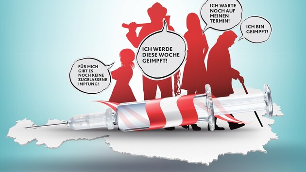 Ab 29. Mai werden alle Oberösterreicher geimpft (Bild: stock.adobe.com, Krone KREATIV)