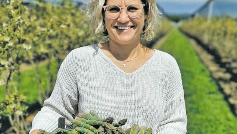 Grüner Spargel der Familie Matschnig aus Ebenthal. (Bild: zVg/Matschnig)