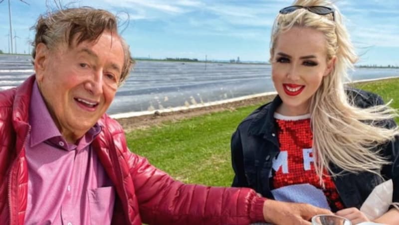 Sind Richard Lugner und „Dschungelshow“-Sternchen Lydia Kelovitz (Bild: instagram.com/lydiakelovitz)