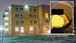 Das Familien-Schubhaftzentrum in Wien-Simmering. Kleines Bild: Der Vater der abgeschobenen Mädchen (Bild: APA/GEORG HOCHMUTH)