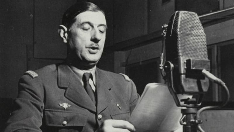 Durfte für die BBC sprechen, misstraute aber den Briten: Charles de Gaulle (Bild: Bridgeman Art Library/picturedesk.com)