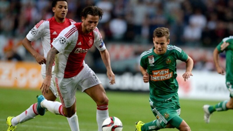 Louis Schaub fühlt sich in der Amsterdam Arena wohl - da traf er für Rapid 2018 doppelt. (Bild: APA/ROLAND SCHLAGER)