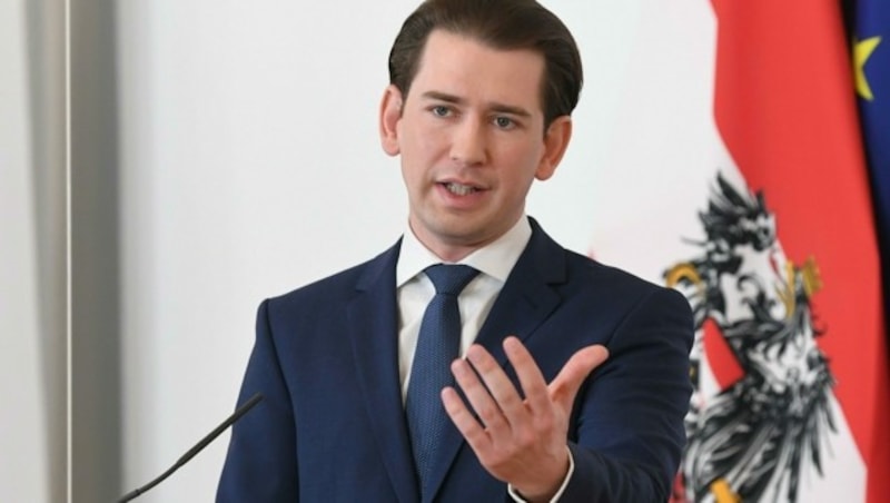 Kurz bemängelte in dem Zusammenhang den „politischen Stil“ im Land. (Bild: APA/HELMUT FOHRINGER)