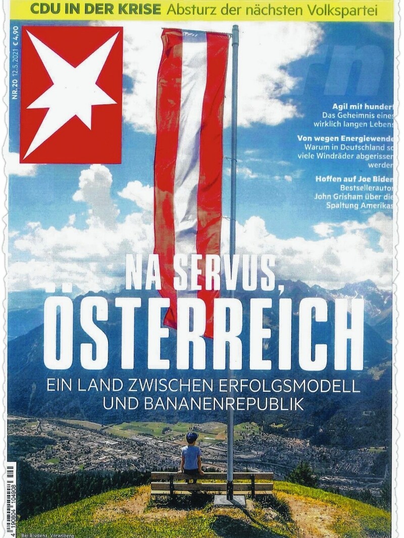 Diese Titelseite des deutschen Magazins „stern“ sorgt bei uns für Diskussionen und befasst sich ausführlich mit Österreich. (Bild: Stern)