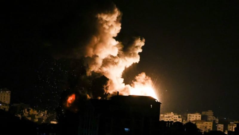 Israel reagierte mit Luftangriffen auf den Gaza-Streifen. (Bild: AFP )