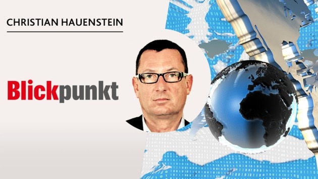Analysiert für die „Krone“: Außenpolitik-Experte Christian Hauenstein (Bild: stock.adobe.com, Krone KREATIV)