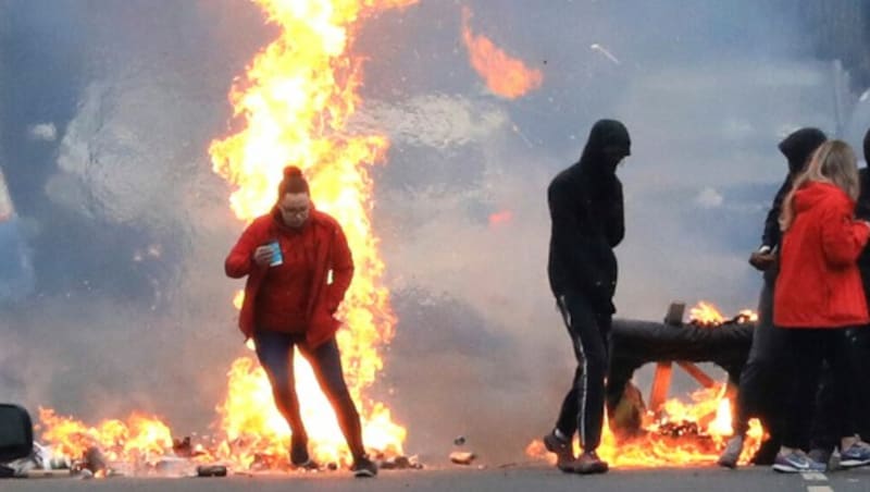 Im April flammten Proteste gegen den Brexit-Deal auf. (Bild: AP)