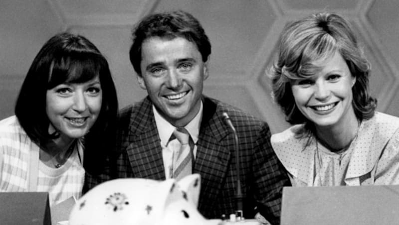 Brigitte Xander, Christian Neureuther und Mady Riehl im Jahr 1982 (Bild: APA/dpa/Istvan Bajzat)