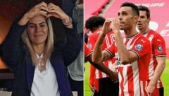 Eran Zahavi und seine Frau Shay schicken sich gegenseitig Herzen. Die Kraft der Liebe zählt jetzt. (Bild: Krone)