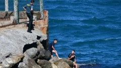 Migranten in Ceuta (Archivbild) (Bild: AFP)