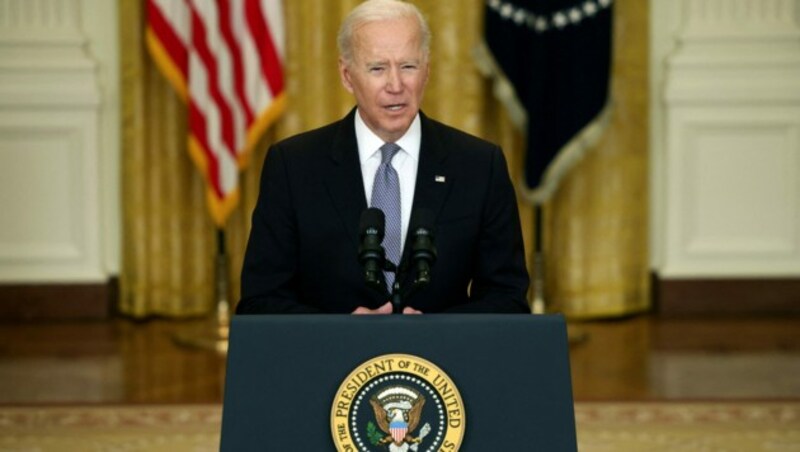 Joe Biden war Ende April 100 Tage im Amt. (Bild: Anna Moneymaker / GETTY IMAGES NORTH AMERICA / Getty Images via AFP)