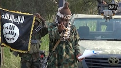 Ein Screenshot von einem Video mit Abubakar Shekau, das Boko Haram als Propagandamaterial 2014 veröffentlichte (Bild: AFP)