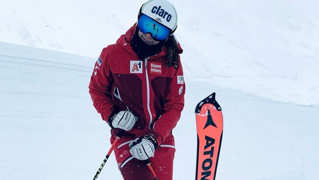 ... während Mirjam Puchner mit der Weltcup-Speedgruppe schon in Sölden auf Schnee stand. (Bild: Puchner)