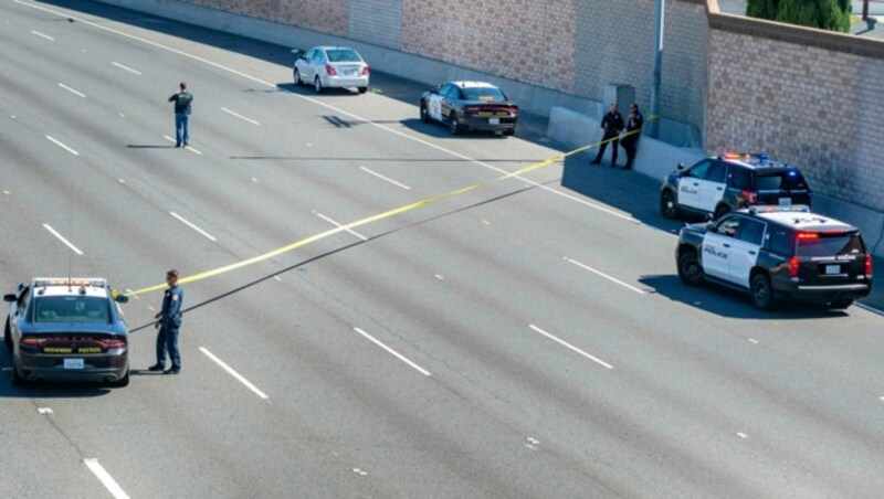 Auf dieser Autobahn in Kalifornien soll sich die Tat ereignet haben. (Bild: AP)