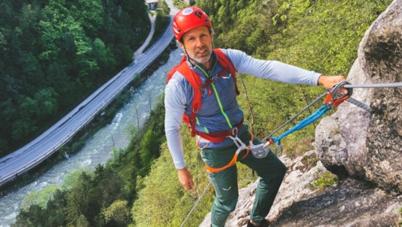 Bergretter und Klettersteig-Errichter Christian Grübler (Bild: Hannes Wallner)