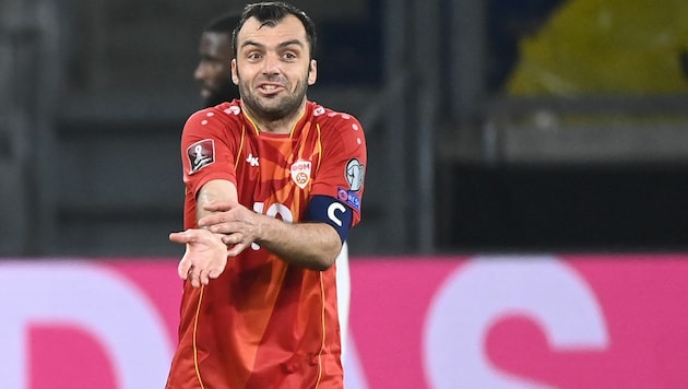 Nordmazedonien-Kapitän Goran Pandev (Bild: APA/AFP/Ina Fassbender)