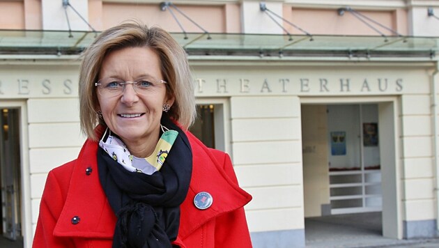 Bürgermeisterin Ines Schiller ist siegessicher (Bild: Marion Hörmandinger)