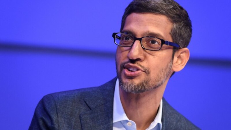 Google-Chef Sundar Pichai verspricht ein verantwortungsvolles Vorgehen. (Bild: APA/AFP/Fabrice COFFRINI)