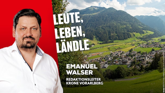 Krone Vorarlberg Redaktionsleiter Emanuel Walser informiert Sie über die Nachrichten aus dem Ländle. (Bild: Krone KREATIV/Mathis Fotografie, stock.adobe.com)