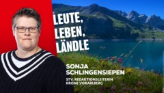 Sonja Schlingensiepen berichtet, was es Neues in Vorarlberg gibt. (Bild: Krone Kreativ/Mathis Studio)