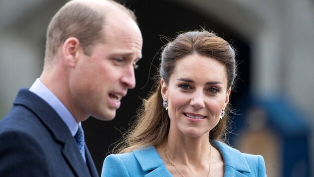 Prince William and Duchess Kate (Bild: APA/Photo by Jane Barlow / POOL / AFP)