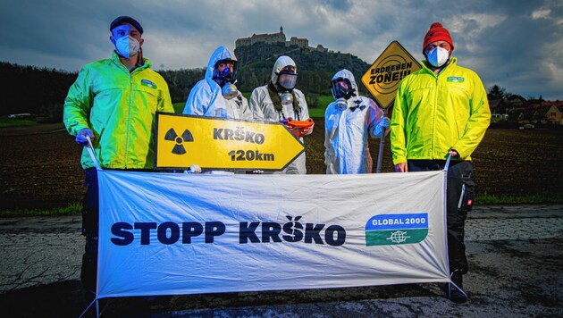 Die Atomgefahr ist allgegenwärtig: Von der Riegersburg ist Krško nur 120 Kilometer entfernt. (Bild: GLOBAL 2000 / Christopher Glanzl)