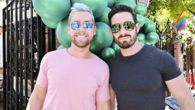 Lance Bass und Michael Turchin (Bild: APA/Rodin Eckenroth/Getty Images/AFP)