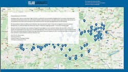 Der Online-Zugang zur umstrittenen Islam-Landkarte soll künftig nur noch über Registrierung möglich sein. (Bild: Screenshot/islam-landkarte.at)