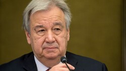 Wie neue Dokumente offenbaren, soll auch UN-Generalsekretär Antonio Guterres ausspioniert worden sein. (Bild: APA/AFP/Fabrice COFFRINI)