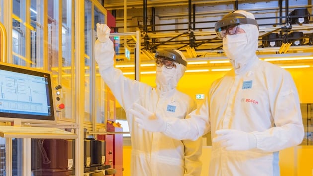Eine Bosch-Chipfabrik in Dresden: Durch den „Chips Act“ der EU sollen solche Anlagen in Europa zahlreicher werden - und neue Werke für Hochleistungsprozessoren entstehen. (Bild: Bosch)