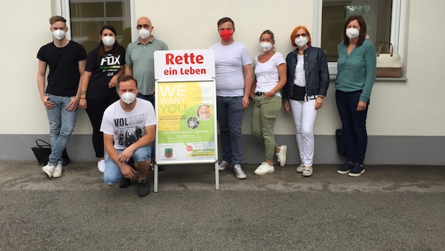 Das Team und die beiden Veranstalter Alexander Melchart und Christoph Frühstück sind mit dem Zuspruch sehr zufrieden. (Bild: Barbara Pelzmann)