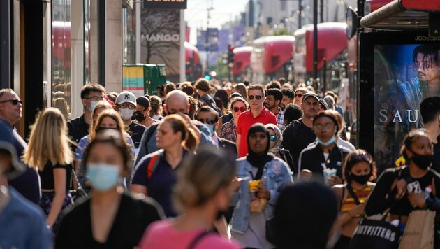 Großbritannien ist derzeit das einzige europäische Land mit steigenden Corona-Infektionszahlen. (Bild: AFP)