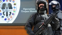 An der Anti-Mafia-Operation „Trojan Shield“ (Trojanischer Schild) waren neben Österreich noch zahlreiche andere Staaten beteiligt. (Bild: APA/Helmut Fohringer, Marius Becker/dpa, AP, Krone KREATIV)