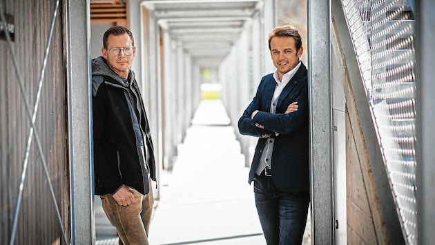 Hannes Dopler und Markus Polka von der WK: „Die Branche steht still!“ (Bild: Helge Bauer)