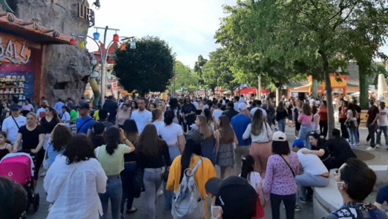 Das sonnige Wetter treibt die Menschen wieder nach draußen, wie hier am vergangenen Wochenende im Wiener Prater. (Bild: APA/PHILIP STOTTER)