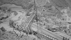 Insgesamt 37 Strommasten wurden in der „Feuernacht“ im Jahr 1961 in Südtirol gesprengt. (Bild: zVg)