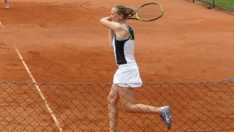 Die 22-jährige Spielführerin der Dornbirner Damen Melanie Pinkitz erwartet ein schweres Spiel. (Bild: TC Dornbirn)