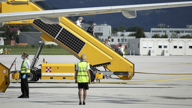 Nur wenige Gäste landeten im Krisenjahr 2020 am Salzburger Flughafen. (Bild: Andreas Tröster)
