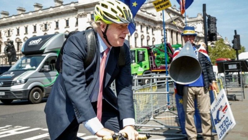 Johnson gilt als sehr sportlich und ist in London auch gerne einmal mit dem Fahrrad unterwegs. (Bild: AFP)