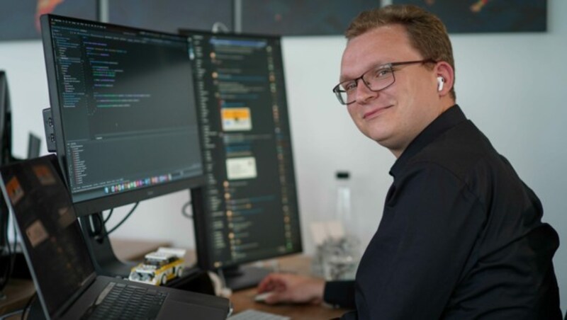 Gibt bei der Software-Entwicklung den Ton an: Christian Kapplmüller (31). (Bild: Markus Wenzel)