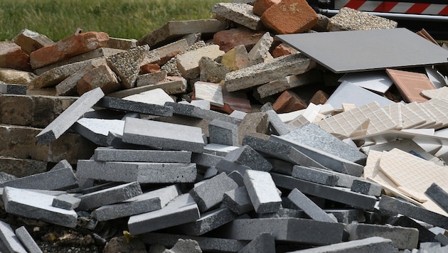 Construction waste is to be stored at the landfill (symbolic image) (Bild: P. Huber)