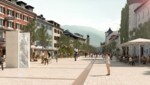 So könnte der neue Hauptplatz in Zukunft aussehen. (Bild: Stadt Lienz/Aberjung)
